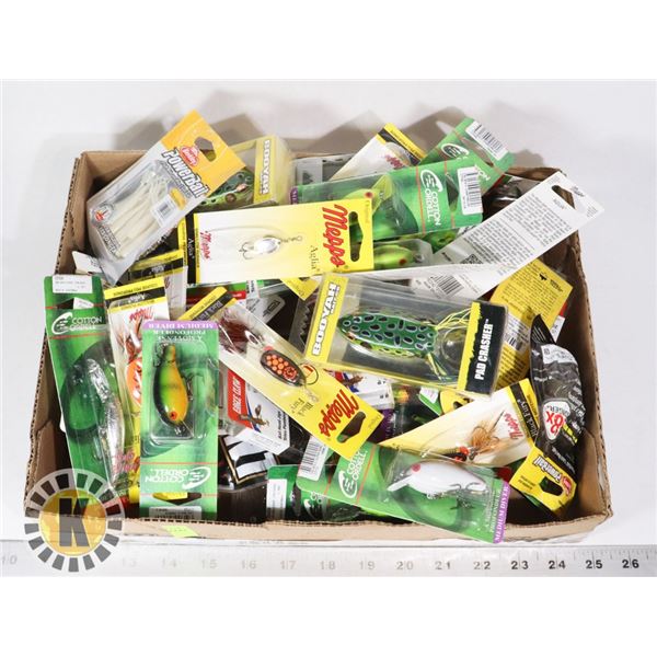 LARGE FLAT OF ASSORTED FISHING TACKLE