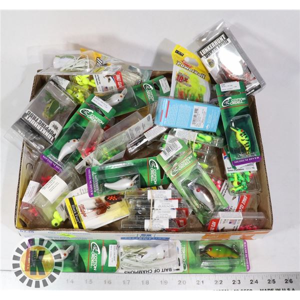LARGE FLAT OF ASSORTED FISHING TACKLE