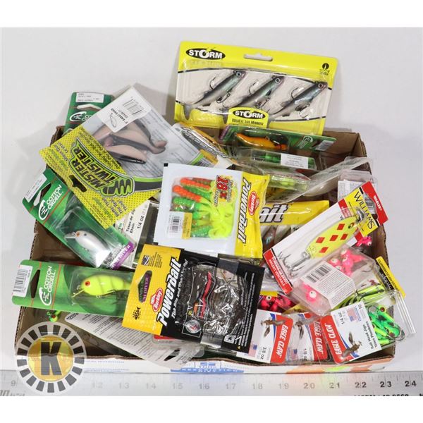 LARGE FLAT OF ASSORTED FISHING TACKLE