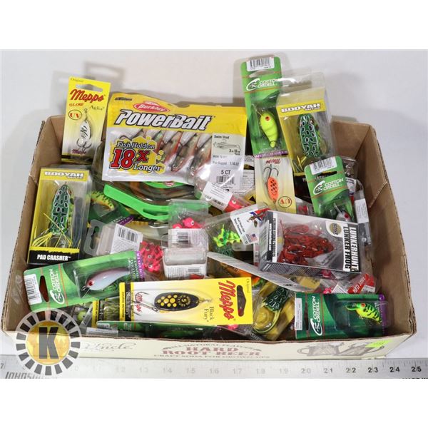 LARGE FLAT OF ASSORTED FISHING TACKLE