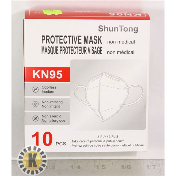 10PC KN95 PROTECTIVE MASKS
