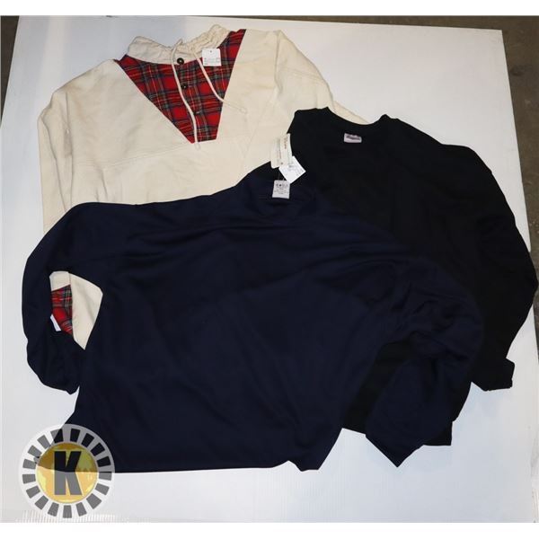 3 SIZE XXL SWEAT SHIRTS