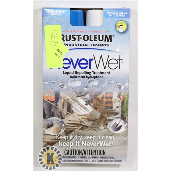 UNCLAIMED RUST-OLEUM NEVER WET KIT