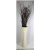 Image 1 : DECORATIVE VASE AND STICKS. STICKS HAVE  LIGHTS