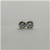 Image 1 : 14K YELLOW GOLD CUBIC ZIRCONIA  EARRINGS