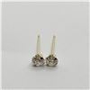 Image 2 : 14K YELLOW GOLD CUBIC ZIRCONIA  EARRINGS