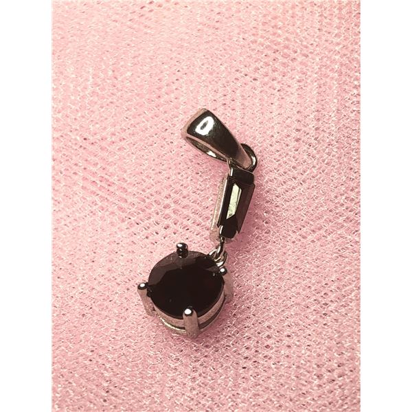 SILVER BLACK ONYX PENDANT