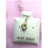 Image 1 : 14K YELLOW GOLD PERIDOT(0.5CT) PENDANT