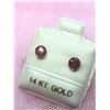 Image 1 : 14K WHITE GOLD RUBY (0.85CT) EARRINGS