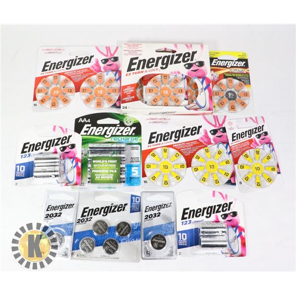 BAG OF ASSORTED BATTERIES