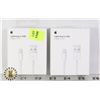 Image 1 : TWO CHARGE CABLES FOR APPLE PRODUCTS