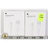Image 1 : TWO CHARGE CABLES FOR APPLE PRODUCTS