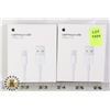 Image 1 : TWO CHARGE CABLES FOR APPLE PRODUCTS