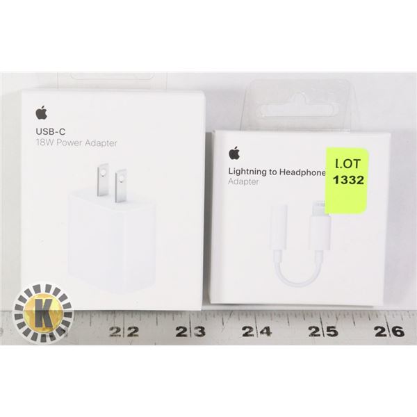 LIGHTNING TO HEADPHONE JACK SOLD WITH USB