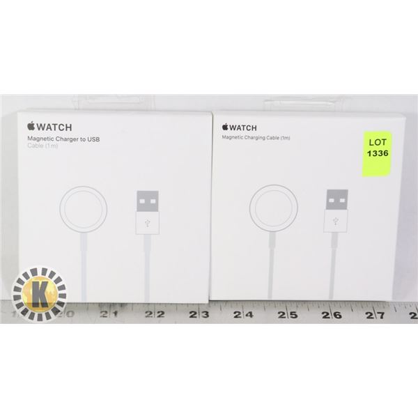 TWO APPLE WATCH MAGNETIC CHARGING CABLES