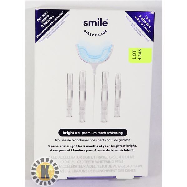 NEW SMILE DIRECT CLUB PREMIUM TEETH WHITENING KIT