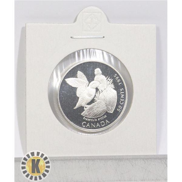 1995 SILVER CANADA BIRD SERIES 50 CENTS PROOF