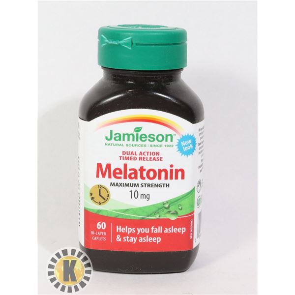 BOTTLE OF JAMIESON MELATONIN 10MG CAPLETS