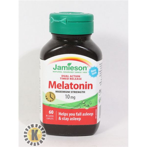 BOTTLE OF JAMIESON MELATONIN 10MG CAPLETS