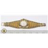Image 1 : LADIES VINTAGE GOLD & IRIDESCENT WATCH