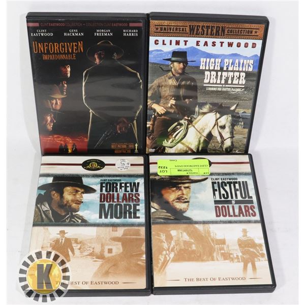 CLINT EASTWOOD DVD'S