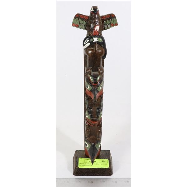 DETAILED DESIGN TOTEM POLE - 14 INCHES IN HEIGHT