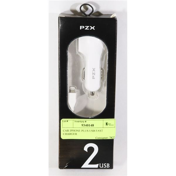 CAR IPHONE PLUS USB FAST CHARGER