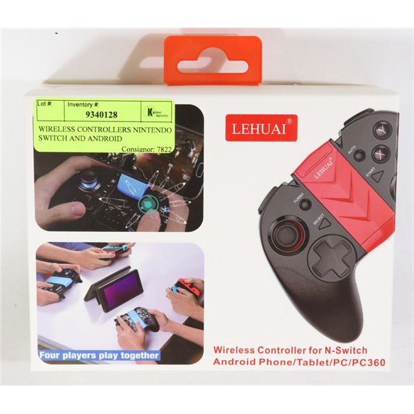 WIRELESS CONTROLLERS NINTENDO SWITCH AND ANDROID