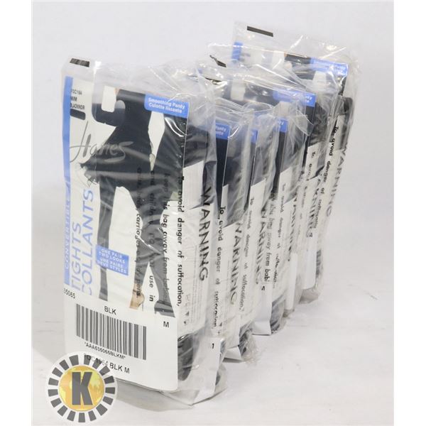 TIGHTS PACK OF 4 CONVERTIBLE MEDIUM BLACK