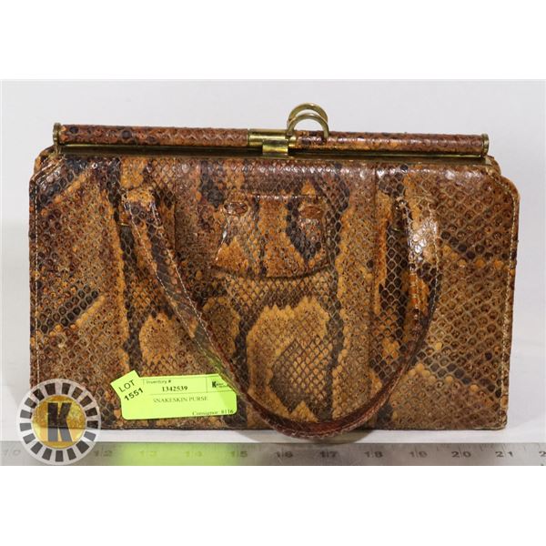 VINTAGE SNAKESKIN PURSE