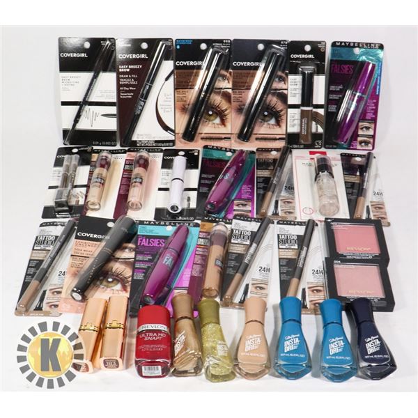 LARGE BAG OF ASSORTED COSMETICS