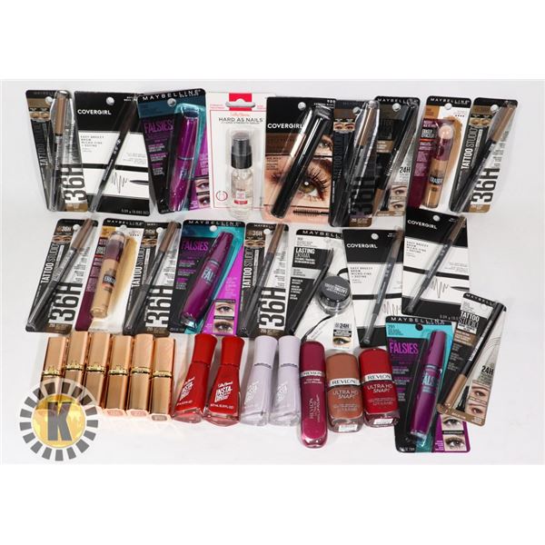 LARGE BAG OF ASSORTED COSMETICS