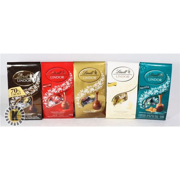 BAG OF ASSORTED LINDT LINDOR CHOCOLATE