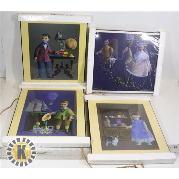4 FRAMED PICTURE ART