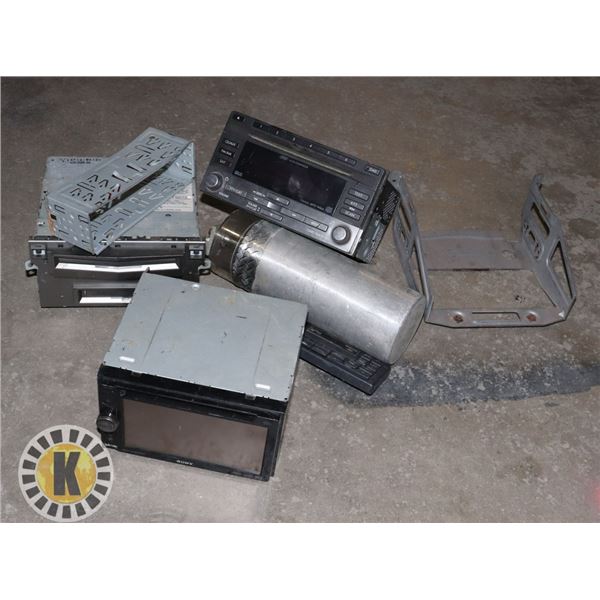 ESTATE BOX OF OLD CAR STEREOS AND OTHER