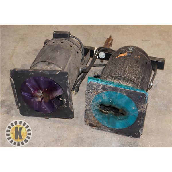 PAIR OF STAGE LIGHTS