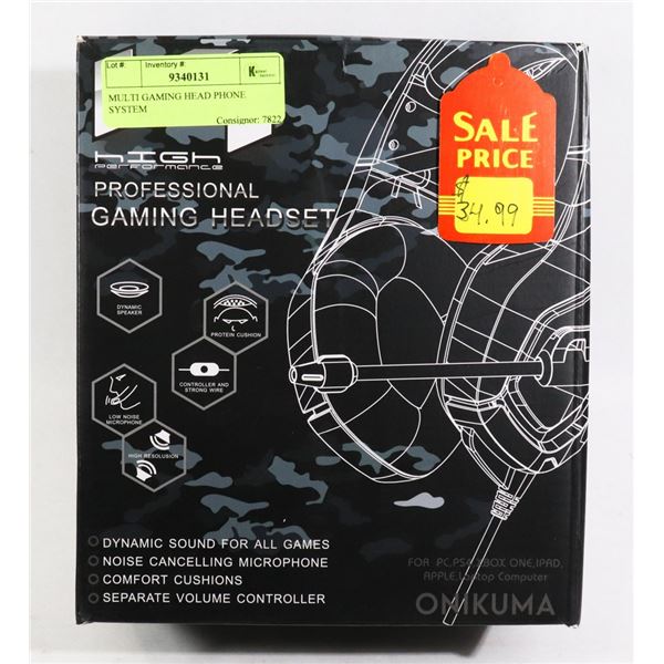 MULTI GAMING HEAD PHONE SYSTEM