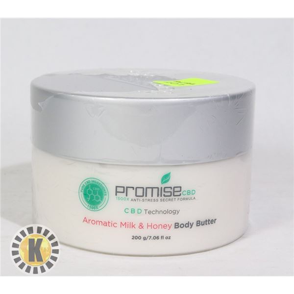 CBD INFUSED AROMATIC MILK AND HONEY BODY BUTTER