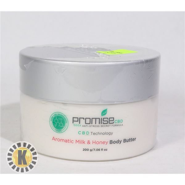 CBD INFUSED AROMATIC MILK AND HONEY BODY BUTTER
