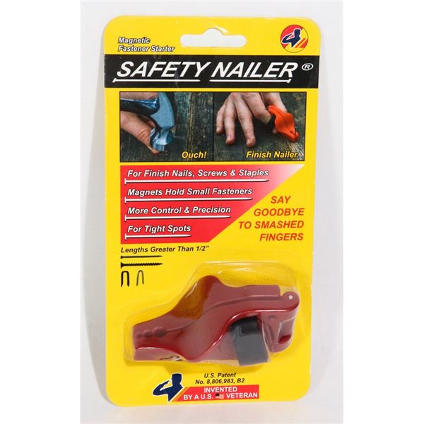 NEW SAFETY NAILER SAY GOODBYE TO SMASHED FINGERS