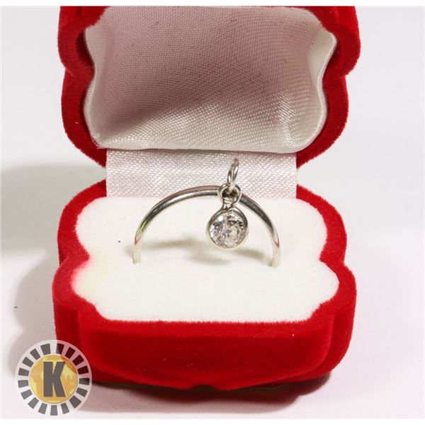 SILVER CUBIC ZIRCONIA RING