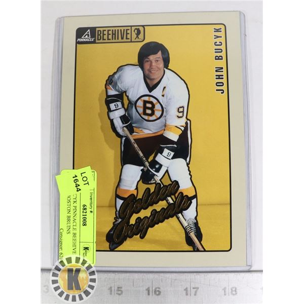 JOHN BUCYK PINNACLE BEEHIVE JUMBO - BOSTON BRUINS