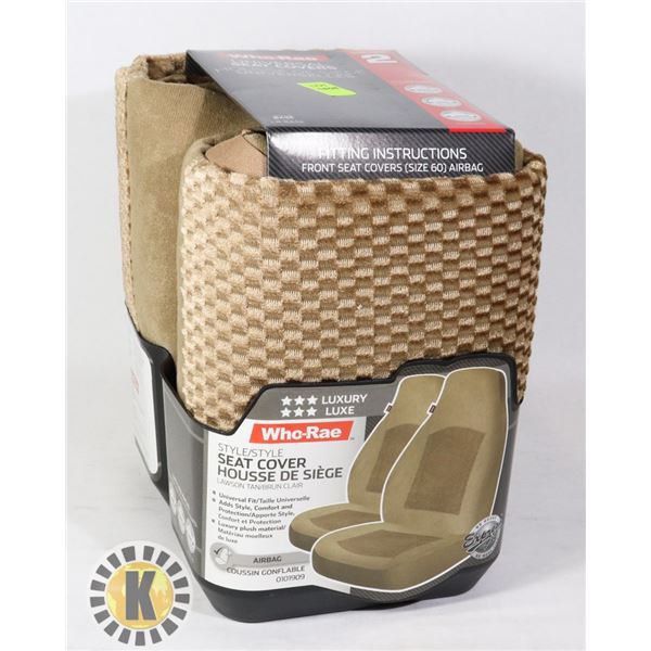 WHO-RAE UNIVERSAL SEAT COVER 2PC SET