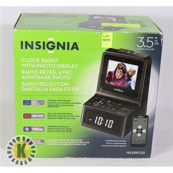 NEW INSIGNIA DUAL ALARM CLOCK