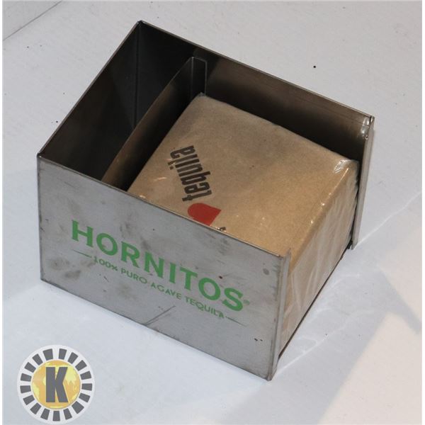 HORNITOS NAPKIN HOLDER WITH NEW TEQUILA