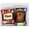Image 1 : 2 GLOW BUDDIES- AVENGERS AIW &  INCREDIBLES 2