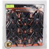 Image 1 : NEW 12PC HEAVY DUTY PLASTIC SPRING CLAMP SET