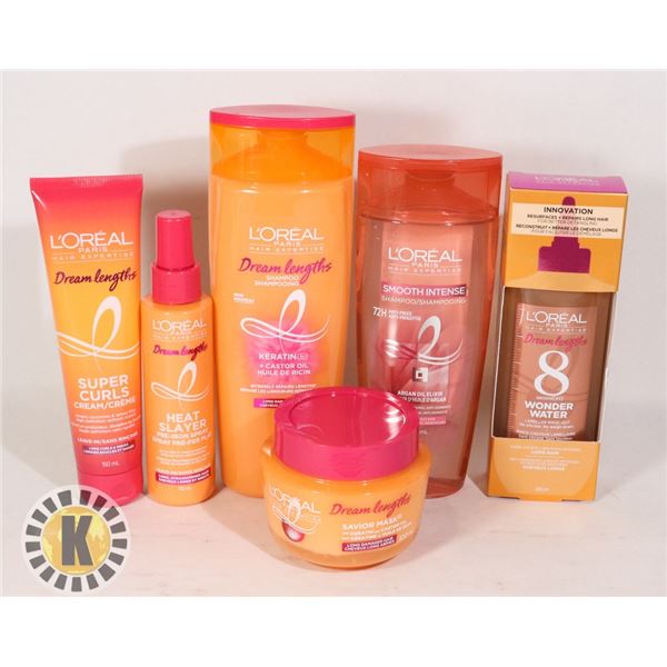 BAG OF L'OREAL HAIR PRODUCTS