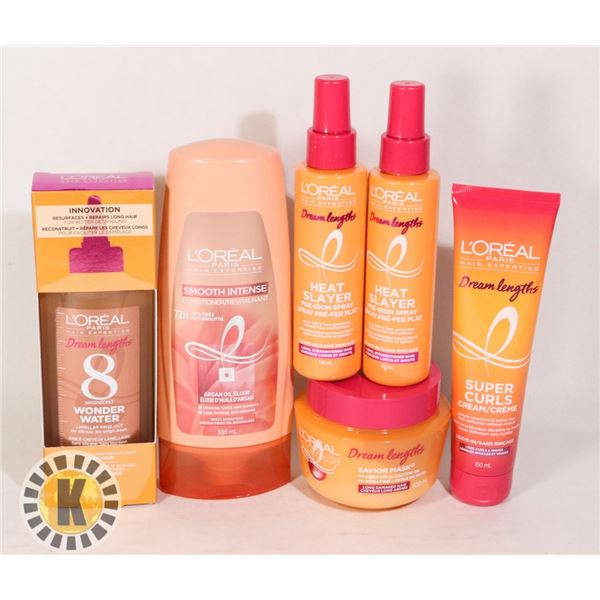 BAG OF L'OREAL HAIR PRODUCTS