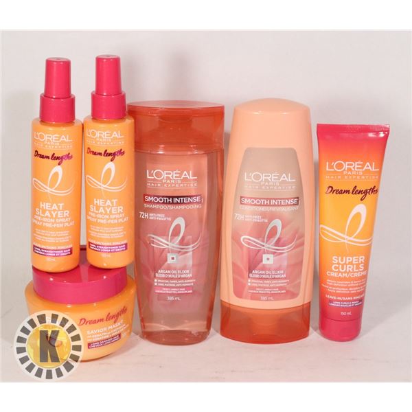 BAG OF L'OREAL HAIR PRODUCTS